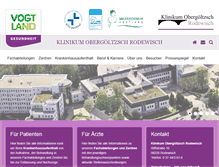 Tablet Screenshot of klinikum-obergoeltzsch.de